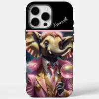 Cosmic Elephant In Pink iPhone 16 Pro Max Case