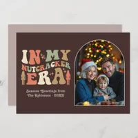 Cozy Espresso In My Nutcracker Era Christmas Photo Holiday Card
