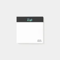 *~* Reiki Green Turquoise Blue &  Iridescent Post-it Notes