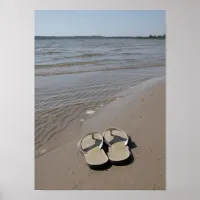 Sandals on the Beach Poster