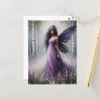 Fairy in a Birch Forest Postcard