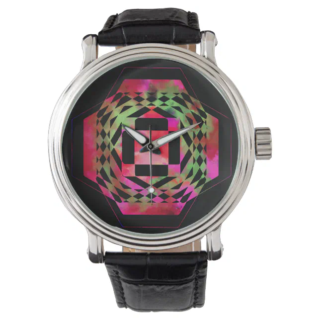 Multi-colored Jagged Geometry Watch