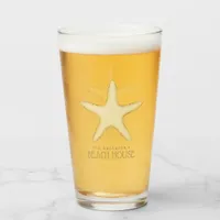 Beach House Starfish Gold ID623 Glass