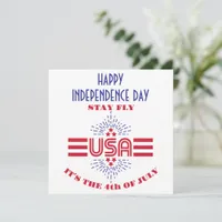 Stay fly it's the 4th of July card