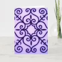 Purple, Happy Birthday! Card