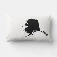 Black Alaska Shape Lumbar Pillow