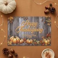 Rustic Farmhouse Thanksgiving Paper Placemat