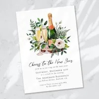 Cheers to the New Year Party Invitation