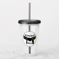 Martial Arts First Degree Black Belt Acrylic Tumbler