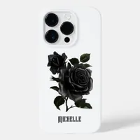 Vintage Gothic Black Roses Case-Mate iPhone 14 Pro Case