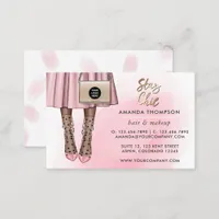 Pink and Gold Girly Business Card