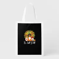 Fall Gnomes With Autumn Pumpkin It’s Fall Y’all Grocery Bag