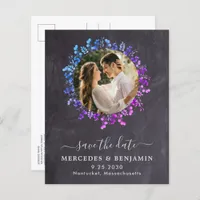 Budget Botanical Eucalyptus QR Save The Date Photo