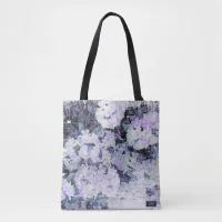 *~* Rustic Grunge Rhododendron Flowers White Blush Tote Bag