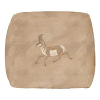 Southwest Pronghorn Antelope Pouf