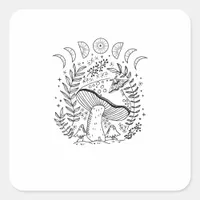 Academia Goblincore Cottagecore Aesthetic Witchy M Square Sticker