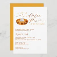 Cutie Pie Thanksgiving Baby Shower Invite