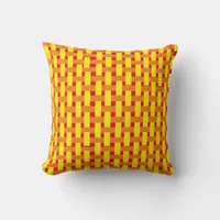 Pillow - Orange and Yellow Weave