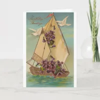 Vintage Birthday Wishes Card