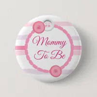 Pink Buttons Mommy to be Baby Shower