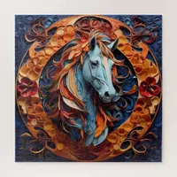 Whimsical Horse Portrait: An Art Puzzle