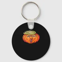 Trick Or Treason Anti Halloween Pumpkin Trumpkin  Keychain