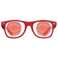 Party Glasses - Red Orbs