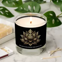 Elegant Golden Lotus Flower The Light in Me ... Scented Candle