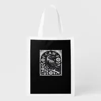 F-Caw-F Crow Aesthetic Casual Grocery Bag