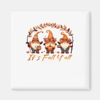 It’s Fall Y’all Pumpkin Gnome Autumn Tree Funny Fa Magnet
