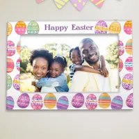 Easter Eggs Colorful Patterned Pretty Magnetic Frame