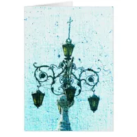 Plaza Light Blue Crackle All Occasion Blank Inside Cards