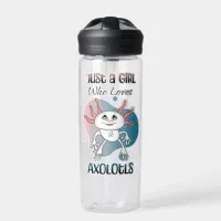 Just a Girl who Loves Axolotls Water Bottle