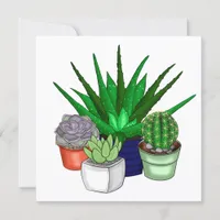 House Plants | Succulents Thank You Card