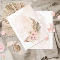 Boho Oasis Wedding ID959 Invitation