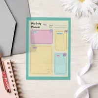 Colorful Pastel Kawaii Cute Daily Planner Vellum Invitations