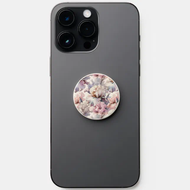 Girly Elegant Modern Blush Lavender Pink Floral  PopSocket