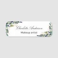 Eucalyptus greenery script business empoyee name tag