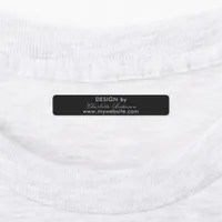 Design by name black white script business  labels
