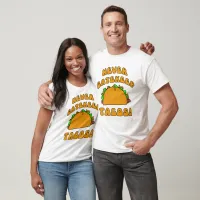 Never Gatekeep Tacos Fun Food Logo T-Shirt