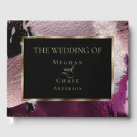 Wedding Guest Book | Stunning Bold Cassis Metallic