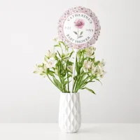 Pink Wildflower Personalized Baby Shower Balloon –