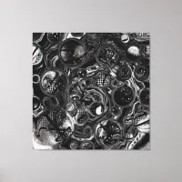 Black and White Infinity Canvas Print