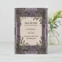 A Love in Bloom Lavender Wedding Invitation