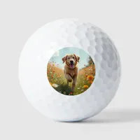 Dog photo pet golf balls