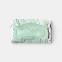 Abstract Agate Wedding Mint Green ID827 Hershey's Miniatures