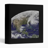 Satellite View of Hurricane Sandy 3 Ring Binder