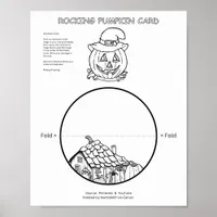 Rocking Pumpkin Card Poster