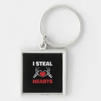 Steal Hearts Valentines Day Funny Skeleton Hand Keychain