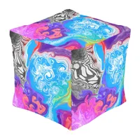 Pour Paint Effect Marble Digital Art   Pouf